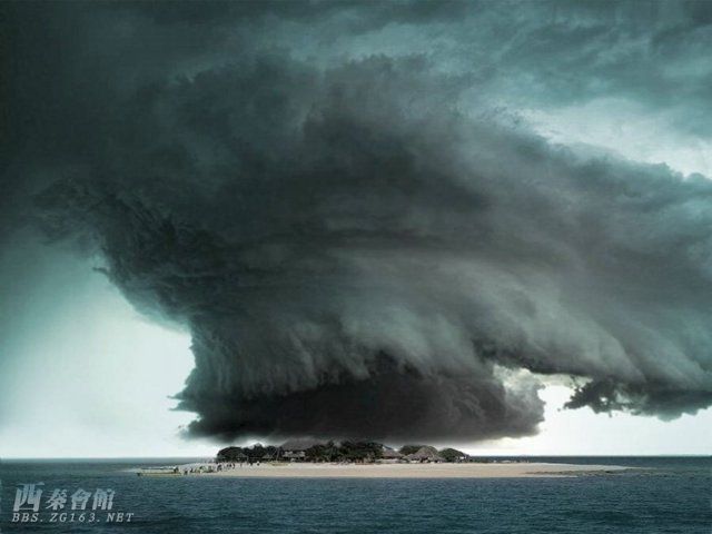 上海青浦的灾难,巨大黑风柱穿云接地 上海青浦的灾难,巨大黑风柱穿云接地