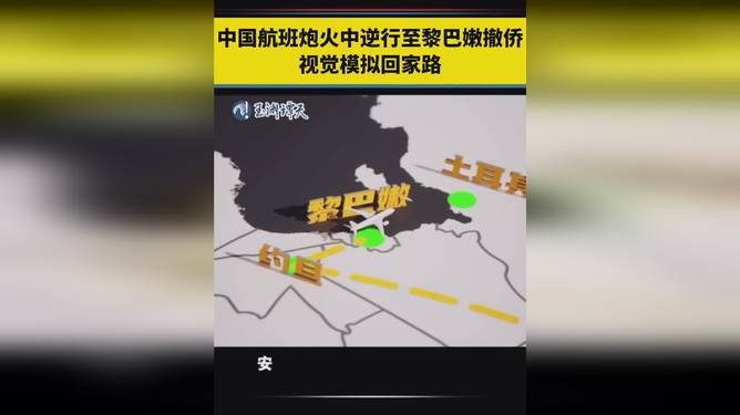 中国飞机炮火中逆行至黎巴嫩撤侨