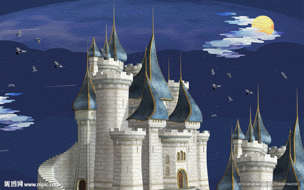 探索迪士尼城堡背景图，魔法与现实的交汇点