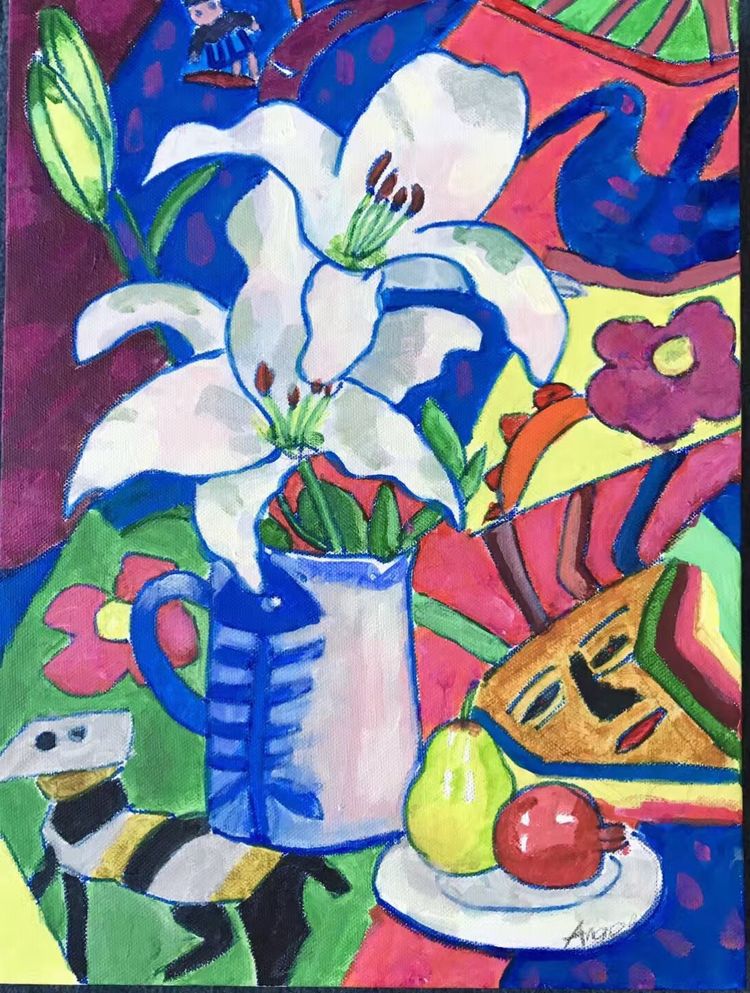 探索艺术之旅，画画的北北与色彩的魔法